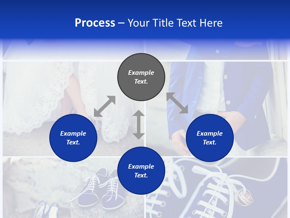 A Collage Of Photos Of A Bride And Groom PowerPoint Template