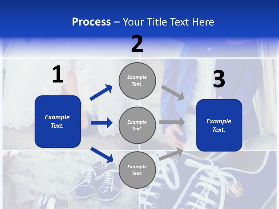 A Collage Of Photos Of A Bride And Groom PowerPoint Template