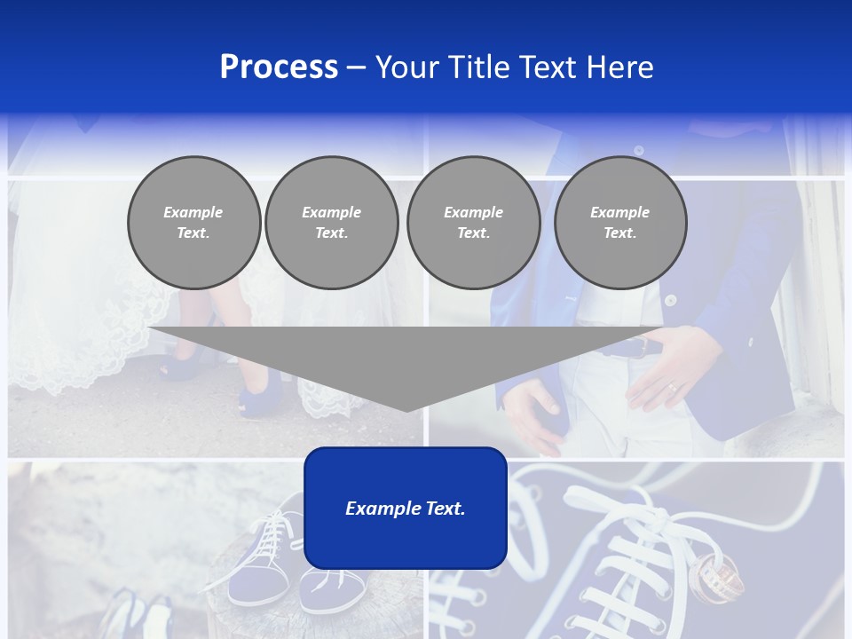 A Collage Of Photos Of A Bride And Groom PowerPoint Template