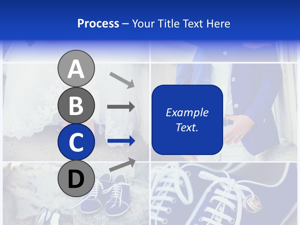 A Collage Of Photos Of A Bride And Groom PowerPoint Template