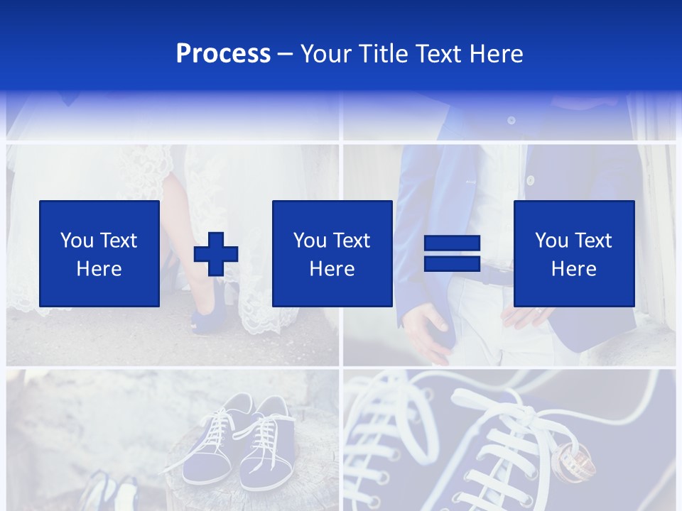 A Collage Of Photos Of A Bride And Groom PowerPoint Template