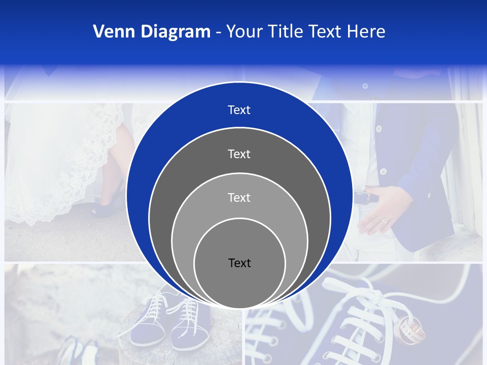 A Collage Of Photos Of A Bride And Groom PowerPoint Template