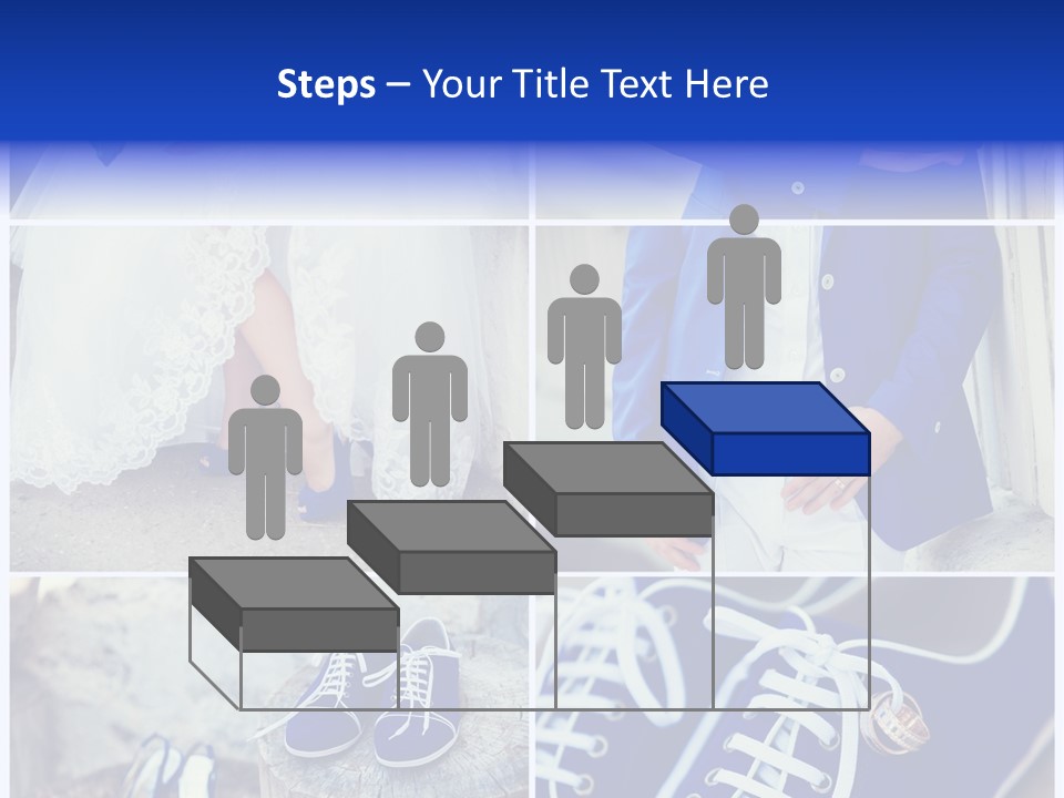 A Collage Of Photos Of A Bride And Groom PowerPoint Template