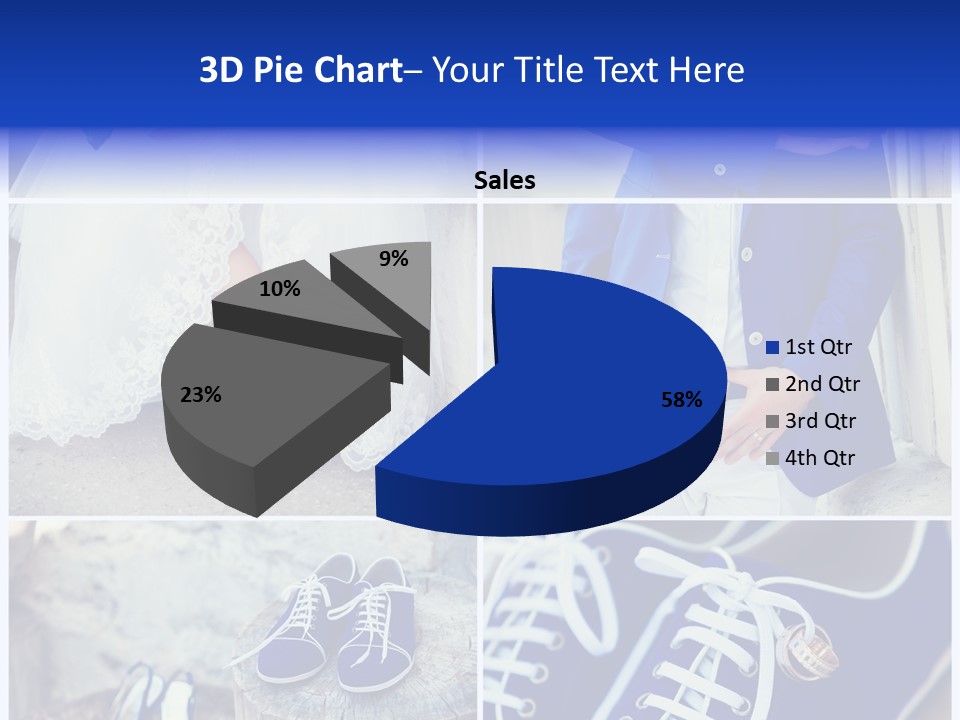 A Collage Of Photos Of A Bride And Groom PowerPoint Template