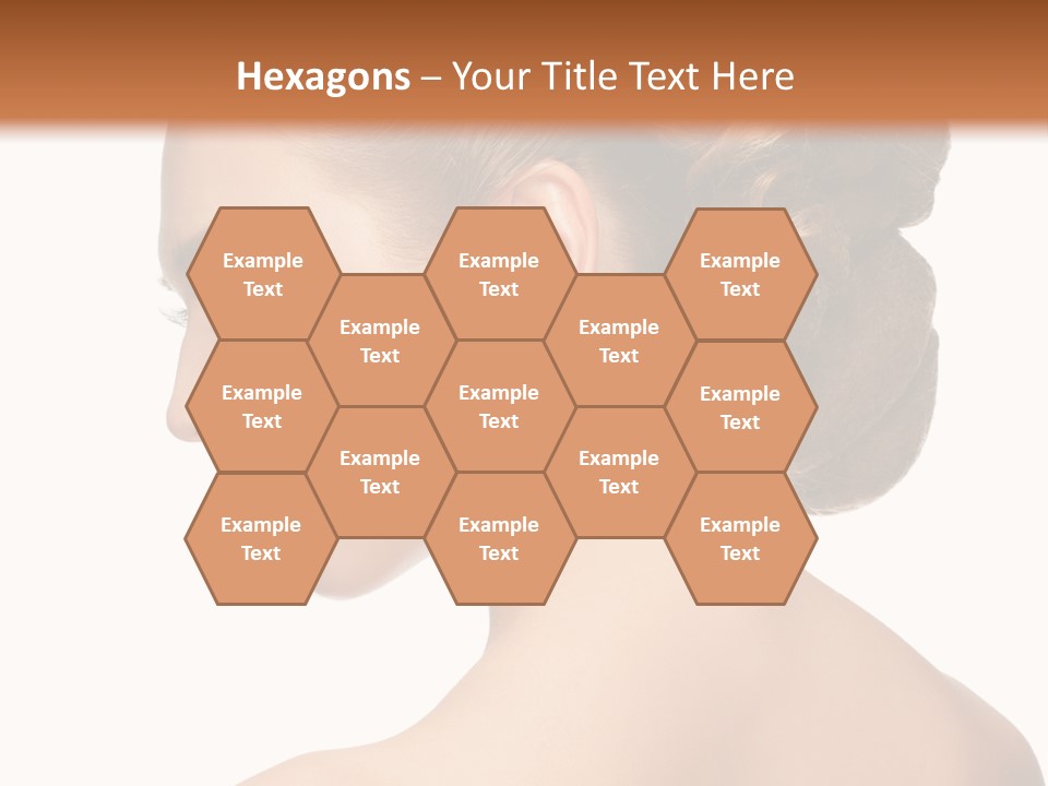 A Woman In A Dress With Her Hair In A Bun PowerPoint Template