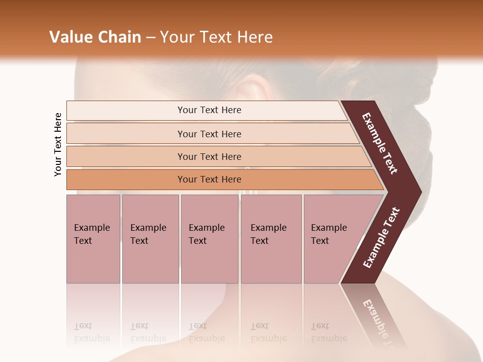 A Woman In A Dress With Her Hair In A Bun PowerPoint Template