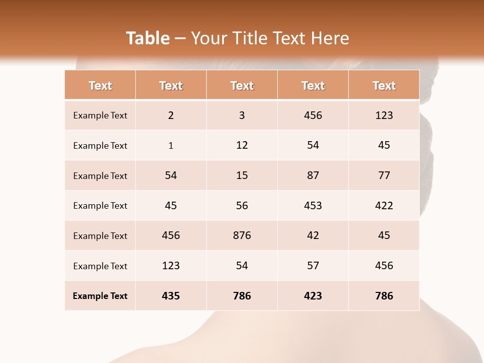 A Woman In A Dress With Her Hair In A Bun PowerPoint Template