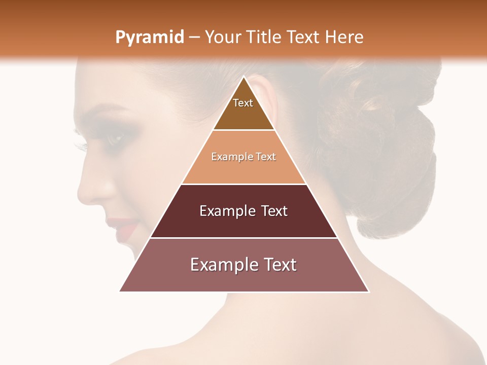 A Woman In A Dress With Her Hair In A Bun PowerPoint Template