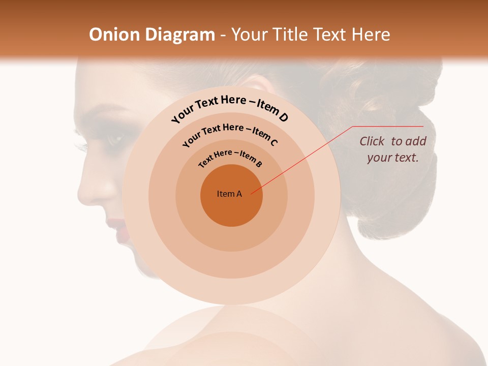 A Woman In A Dress With Her Hair In A Bun PowerPoint Template