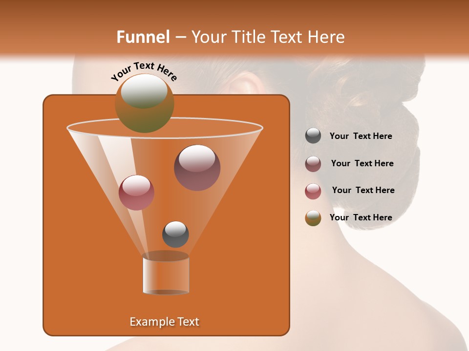 A Woman In A Dress With Her Hair In A Bun PowerPoint Template