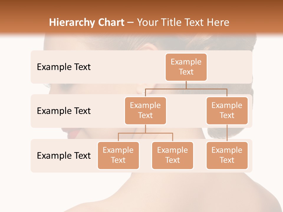 A Woman In A Dress With Her Hair In A Bun PowerPoint Template