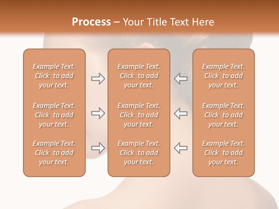 A Woman In A Dress With Her Hair In A Bun PowerPoint Template