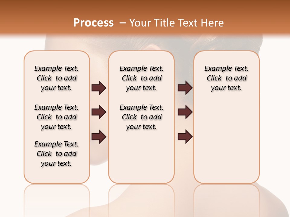 A Woman In A Dress With Her Hair In A Bun PowerPoint Template
