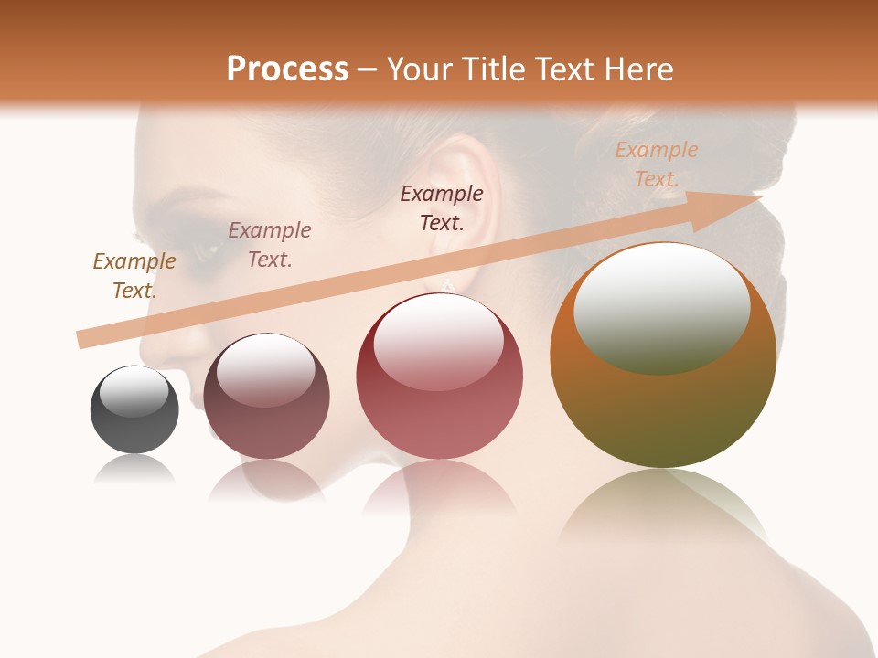 A Woman In A Dress With Her Hair In A Bun PowerPoint Template