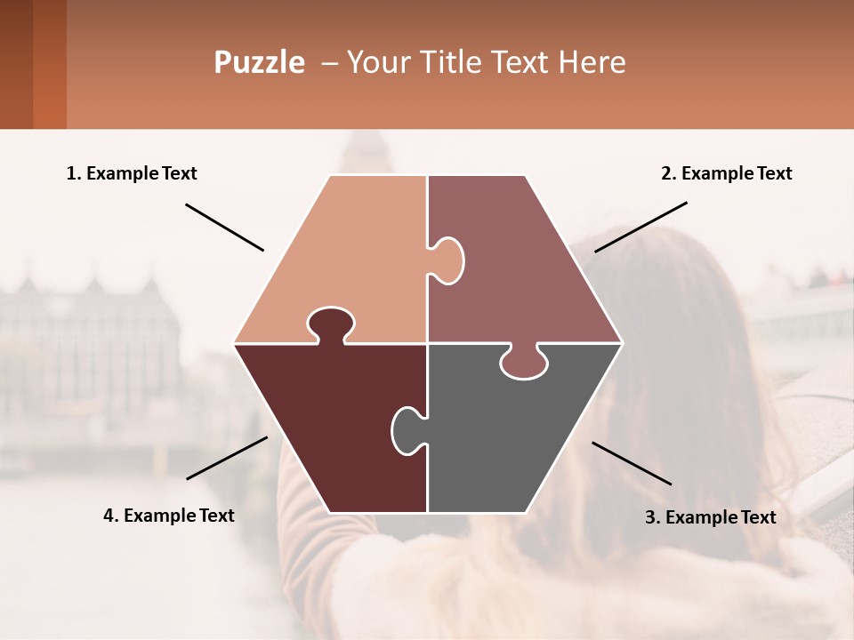 A Woman Taking A Picture With Her Cell Phone PowerPoint Template