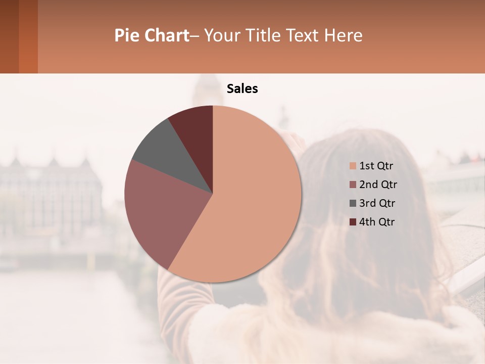 A Woman Taking A Picture With Her Cell Phone PowerPoint Template