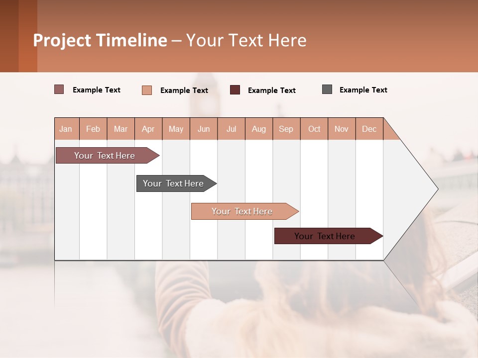 A Woman Taking A Picture With Her Cell Phone PowerPoint Template