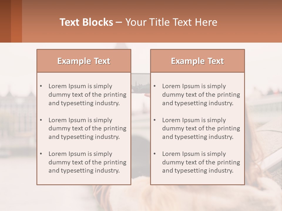 A Woman Taking A Picture With Her Cell Phone PowerPoint Template