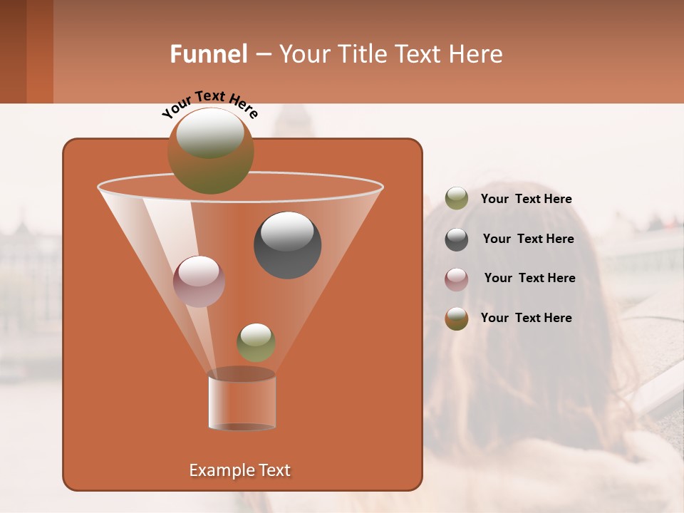 A Woman Taking A Picture With Her Cell Phone PowerPoint Template