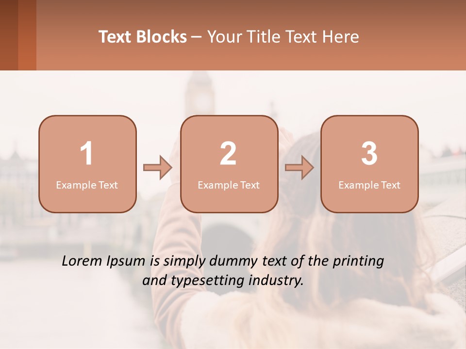 A Woman Taking A Picture With Her Cell Phone PowerPoint Template