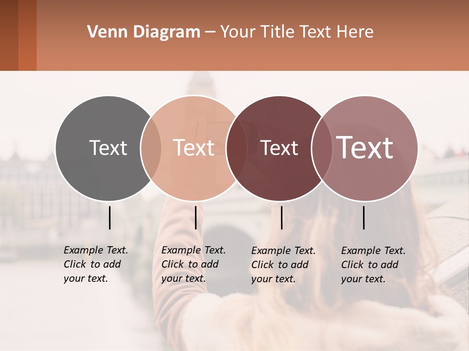 A Woman Taking A Picture With Her Cell Phone PowerPoint Template