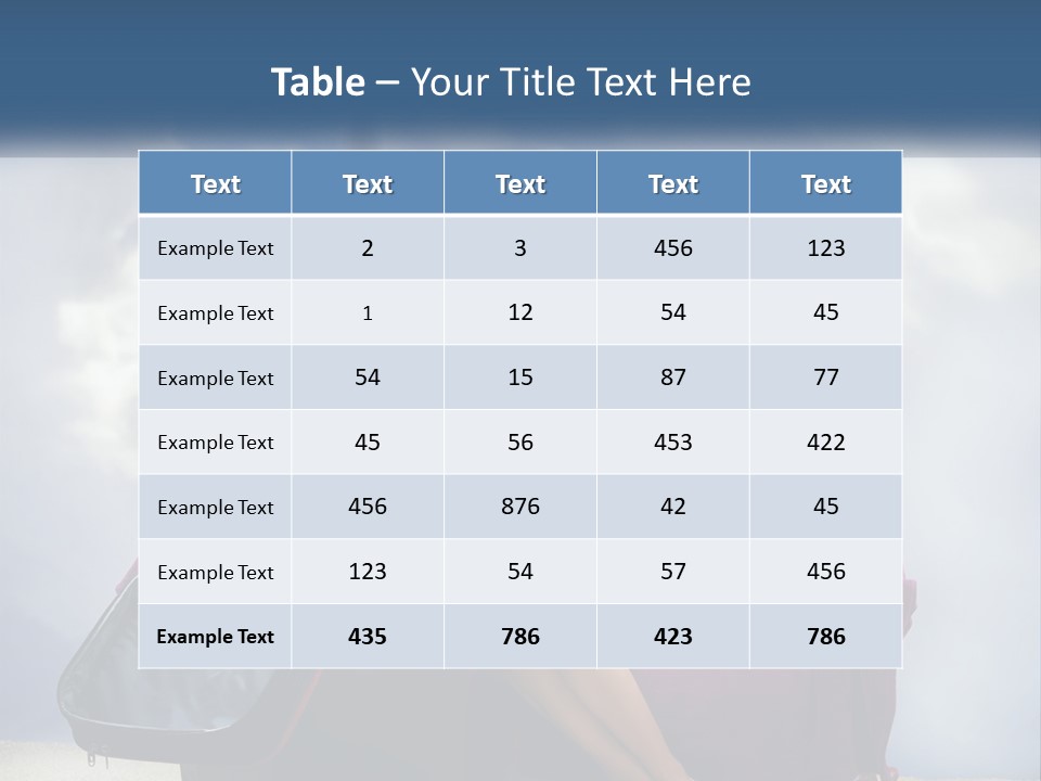 A Woman Sitting On A Couch With A Suitcase In Front Of The Eiffel PowerPoint Template