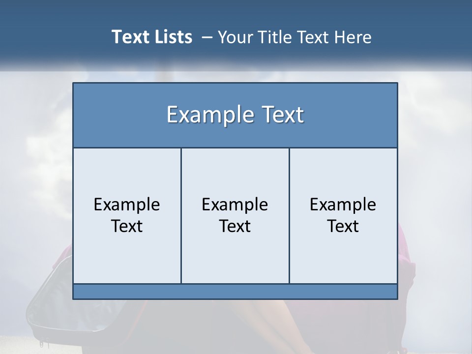 A Woman Sitting On A Couch With A Suitcase In Front Of The Eiffel PowerPoint Template