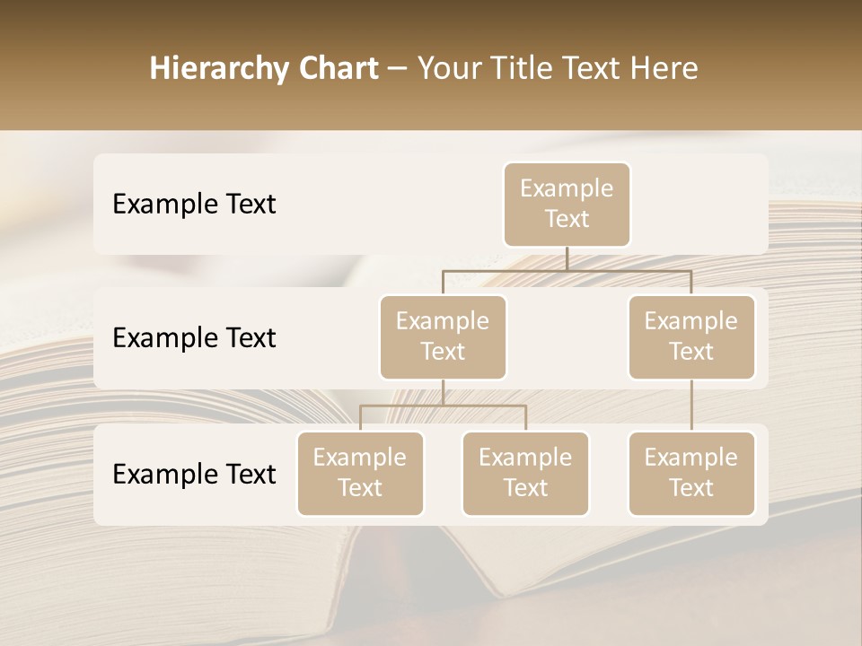 An Open Book Sitting On Top Of A Wooden Table PowerPoint Template