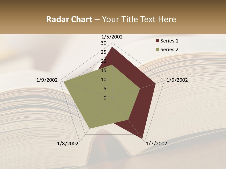 An Open Book Sitting On Top Of A Wooden Table PowerPoint Template