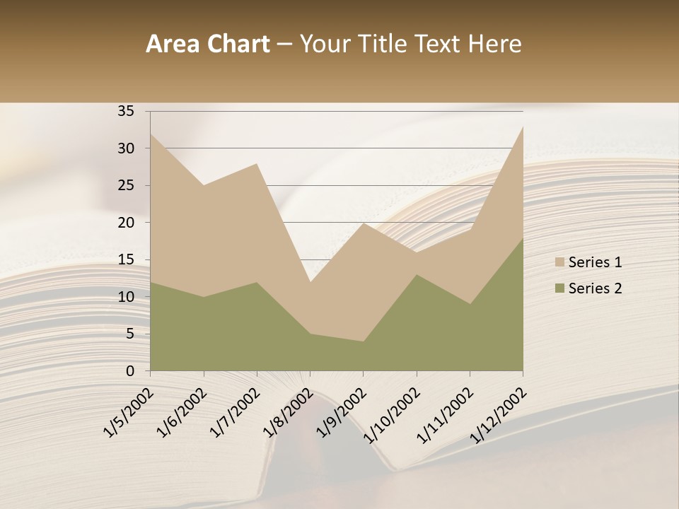 An Open Book Sitting On Top Of A Wooden Table PowerPoint Template
