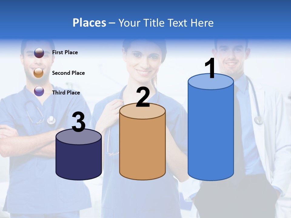 A Group Of Doctors Standing Next To Each Other PowerPoint Template