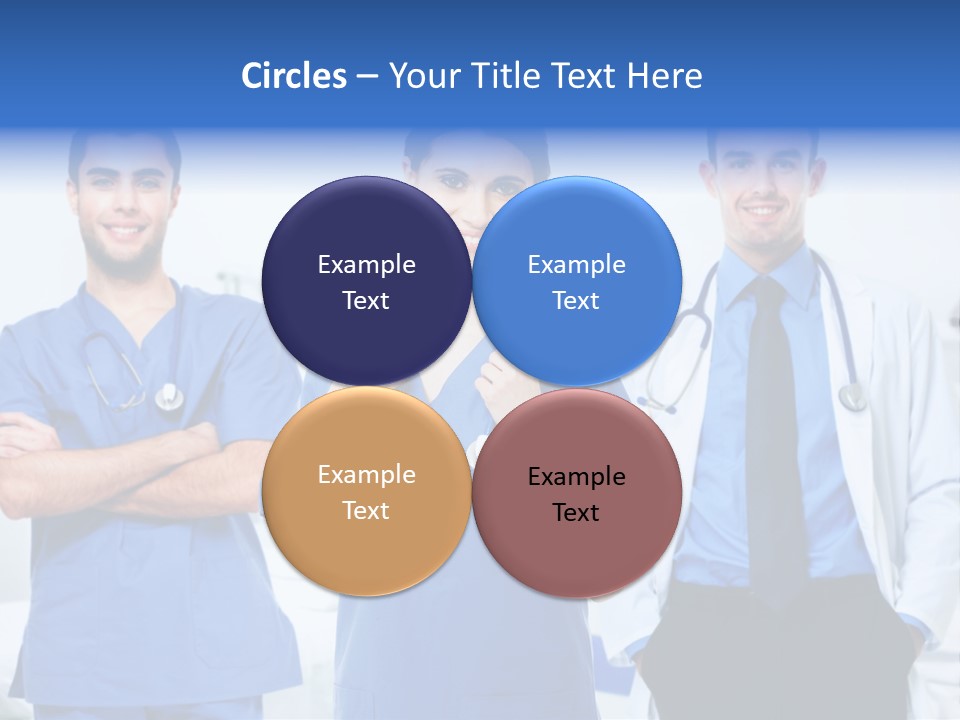 A Group Of Doctors Standing Next To Each Other PowerPoint Template