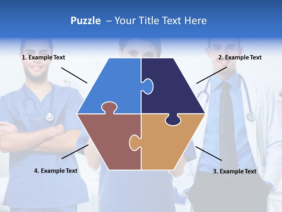 A Group Of Doctors Standing Next To Each Other PowerPoint Template