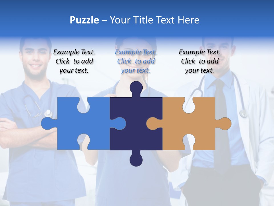 A Group Of Doctors Standing Next To Each Other PowerPoint Template