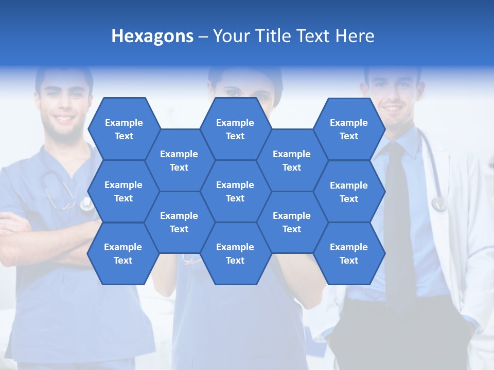 A Group Of Doctors Standing Next To Each Other PowerPoint Template