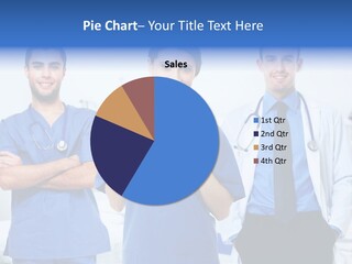A Group Of Doctors Standing Next To Each Other PowerPoint Template