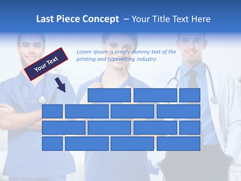 A Group Of Doctors Standing Next To Each Other PowerPoint Template