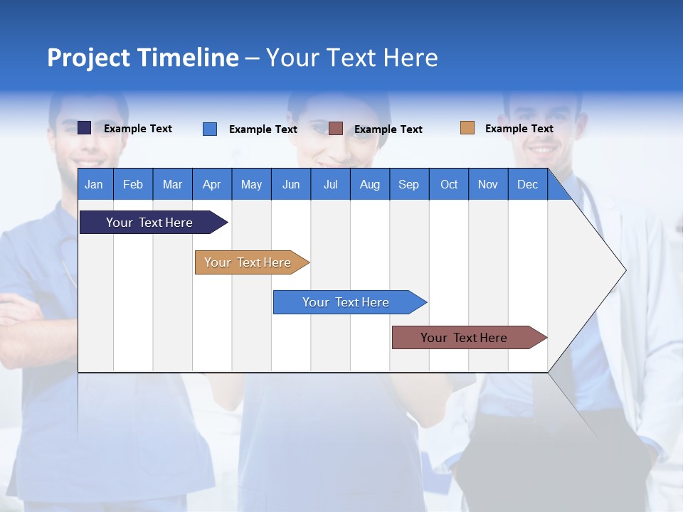 A Group Of Doctors Standing Next To Each Other PowerPoint Template