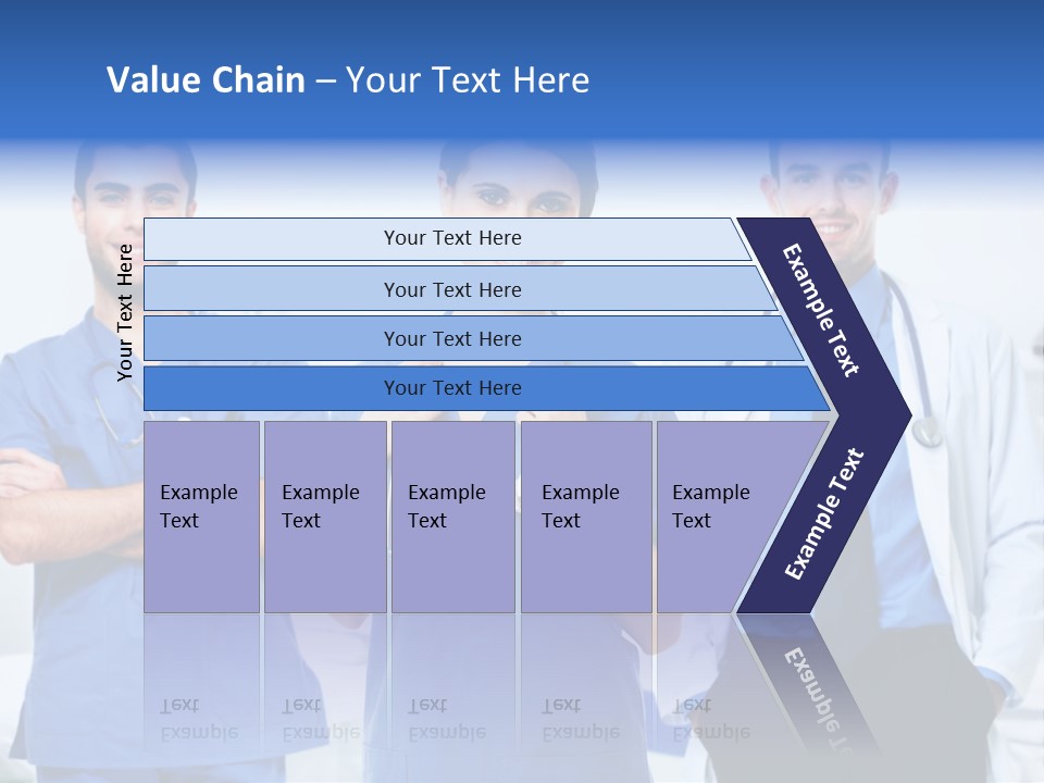 A Group Of Doctors Standing Next To Each Other PowerPoint Template