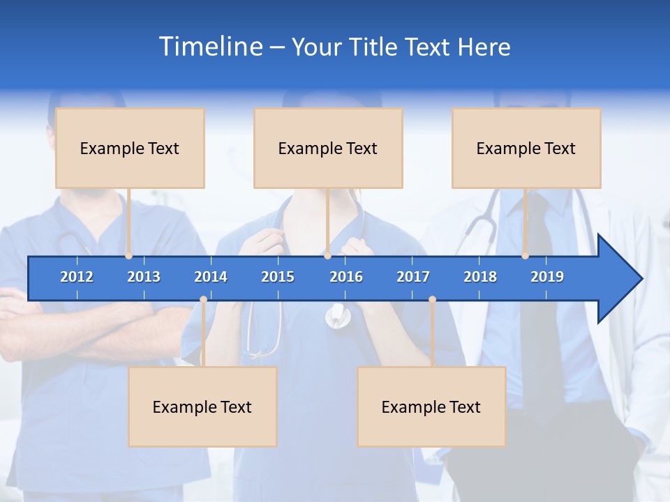 A Group Of Doctors Standing Next To Each Other PowerPoint Template