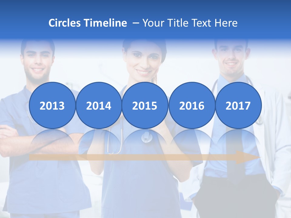 A Group Of Doctors Standing Next To Each Other PowerPoint Template