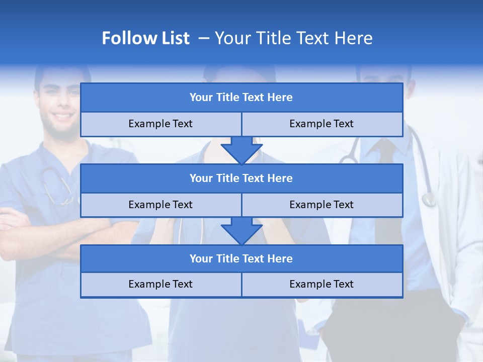 A Group Of Doctors Standing Next To Each Other PowerPoint Template