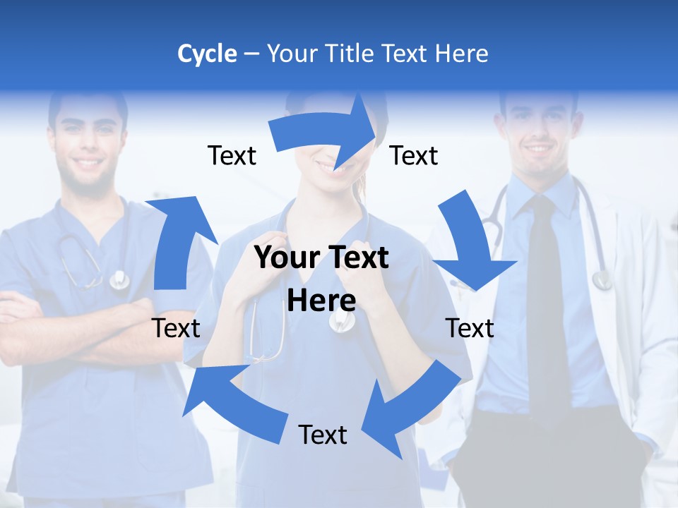 A Group Of Doctors Standing Next To Each Other PowerPoint Template