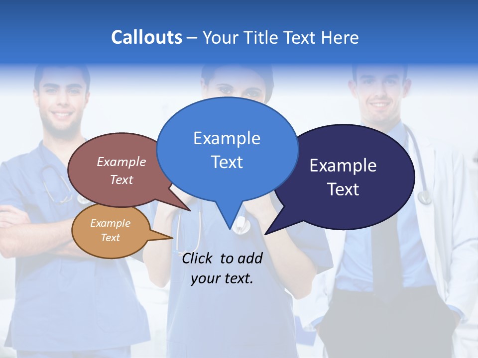 A Group Of Doctors Standing Next To Each Other PowerPoint Template