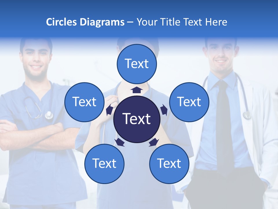 A Group Of Doctors Standing Next To Each Other PowerPoint Template
