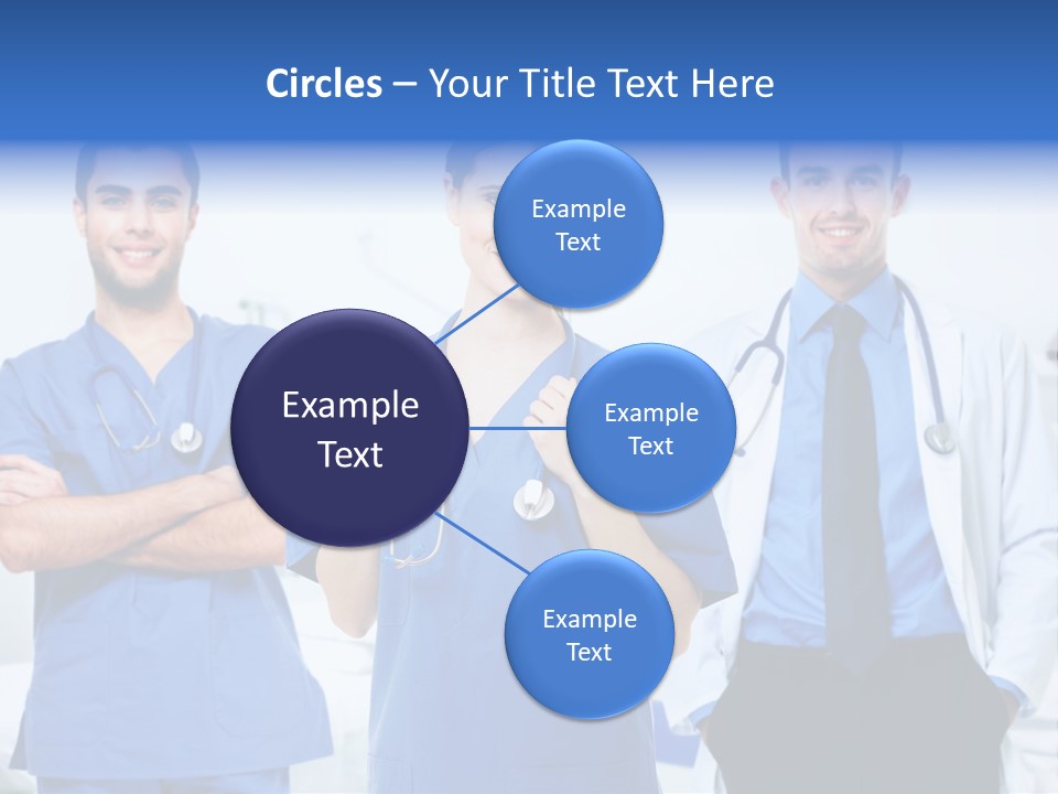 A Group Of Doctors Standing Next To Each Other PowerPoint Template
