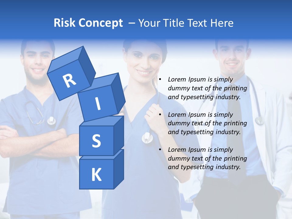 A Group Of Doctors Standing Next To Each Other PowerPoint Template