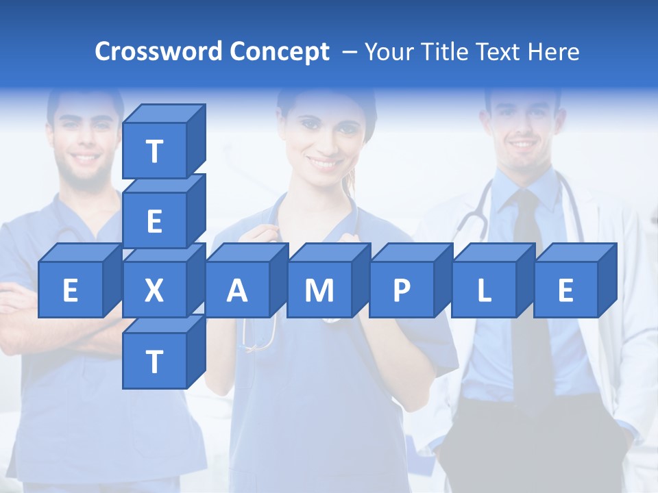 A Group Of Doctors Standing Next To Each Other PowerPoint Template