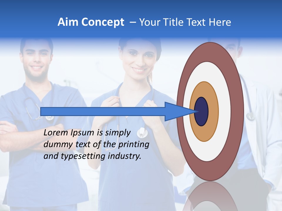 A Group Of Doctors Standing Next To Each Other PowerPoint Template