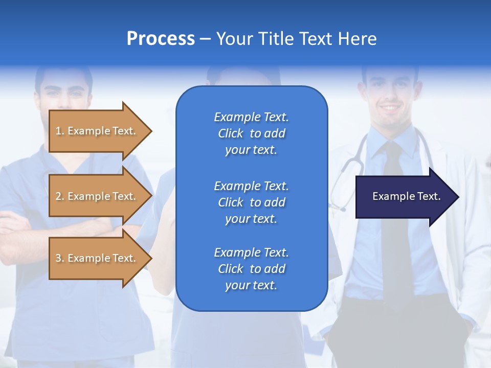 A Group Of Doctors Standing Next To Each Other PowerPoint Template